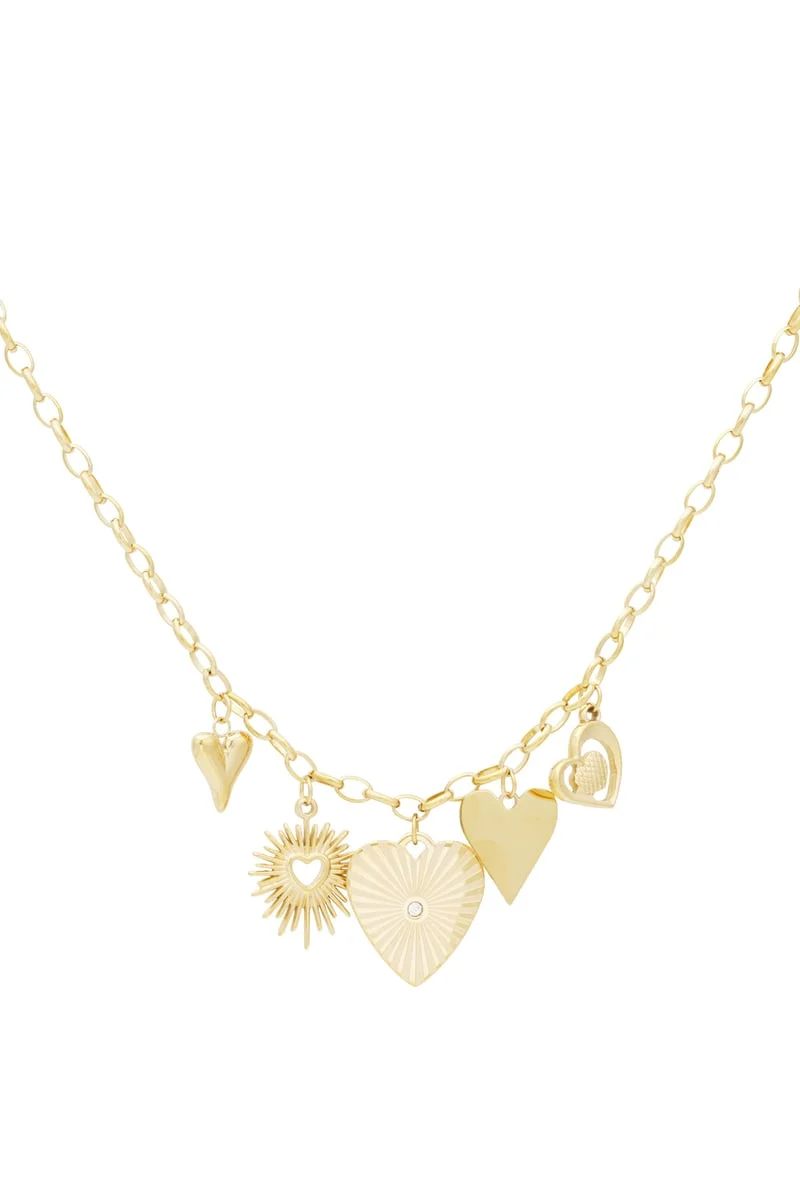 Bedel ketting loving links stainless steel