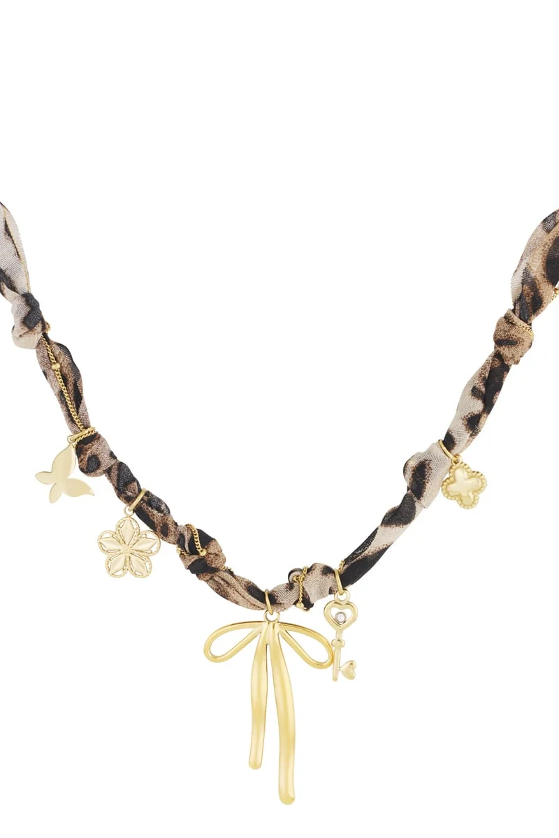 Leopard trendy necklace Stainless Steel