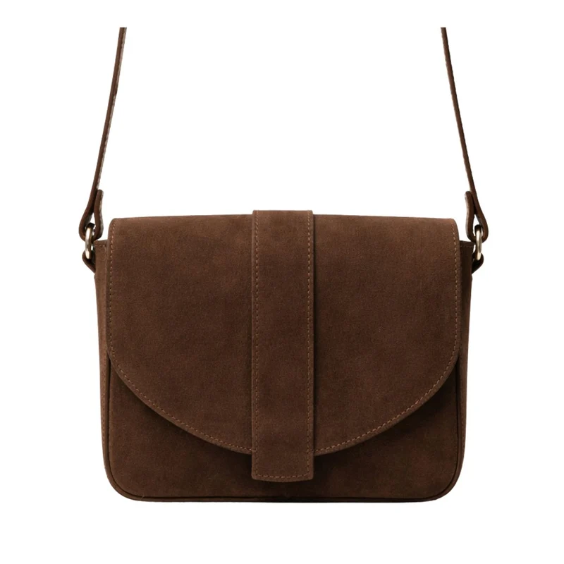 ANN KURZ Shatel crossbody bag suede fango women