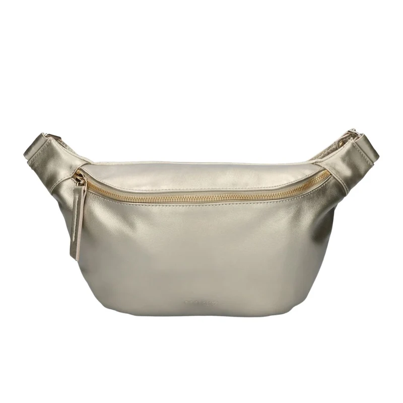 ANN KURZ Fanny pack metallic gold women