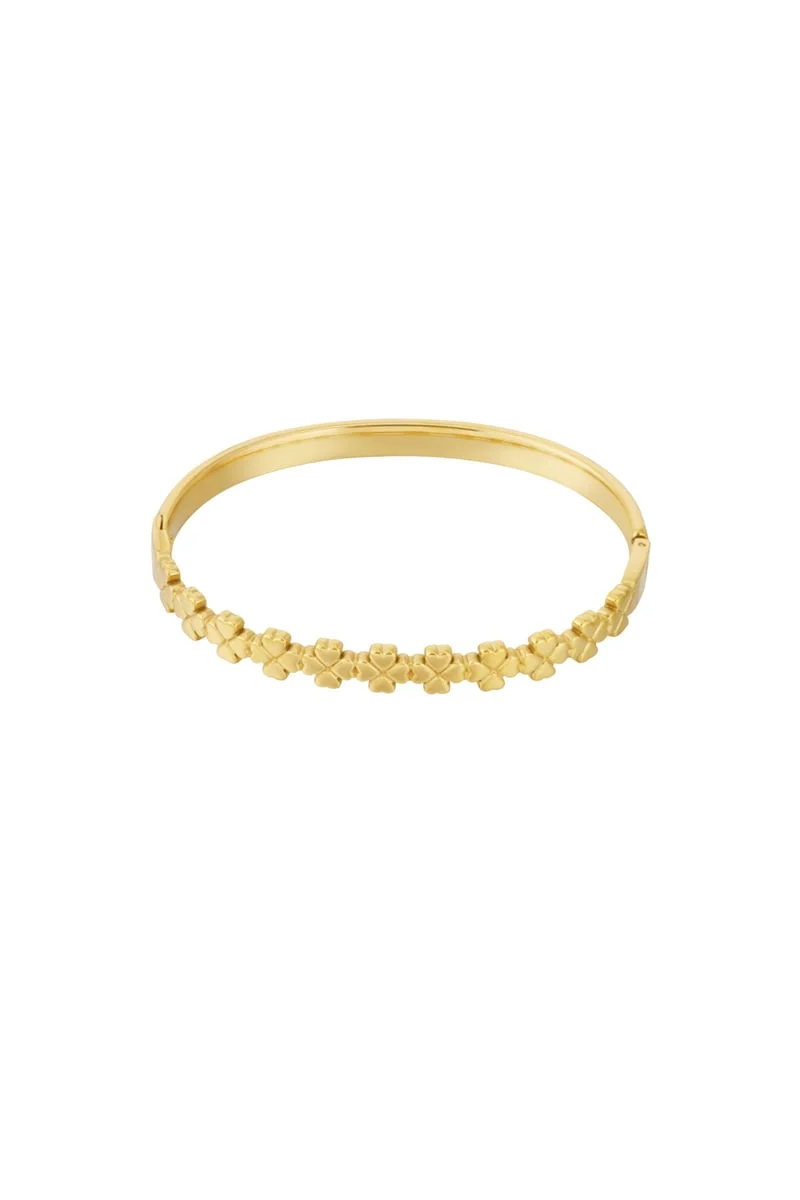 Bangle bloem Stainless Steel