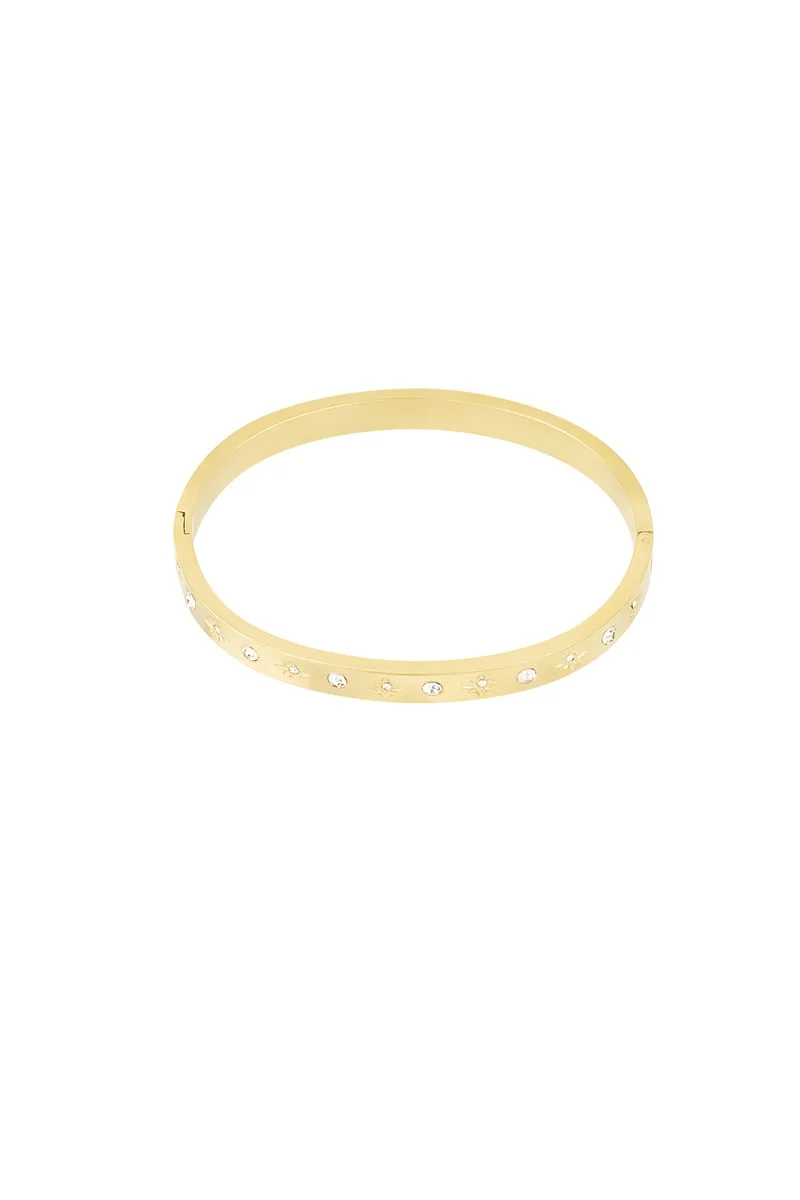Bangle glitter stainless steel
