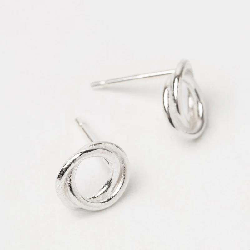 Together as One oorstekers - zilver