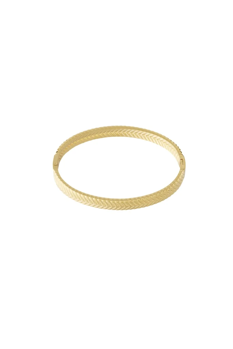 Bangle gevlochten breed stainless steel