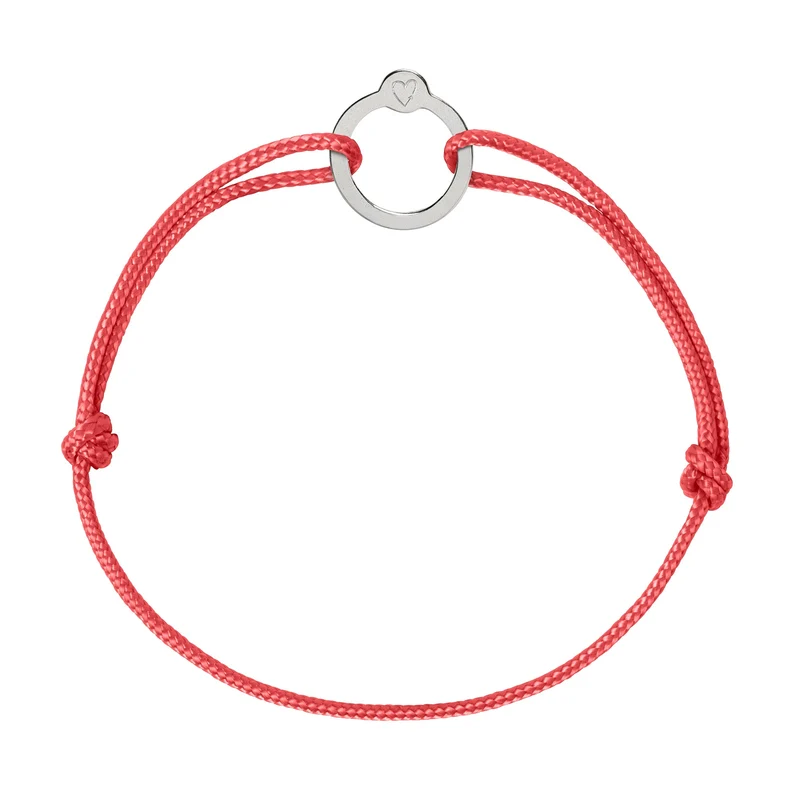 Recycled with Love - zilver - koraal rood