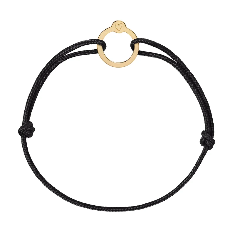 Recycled with Love - verguld goud - zwart
