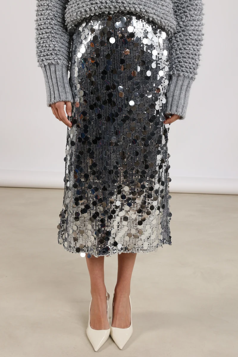 Rok Bella Paillet Silver NKF10002