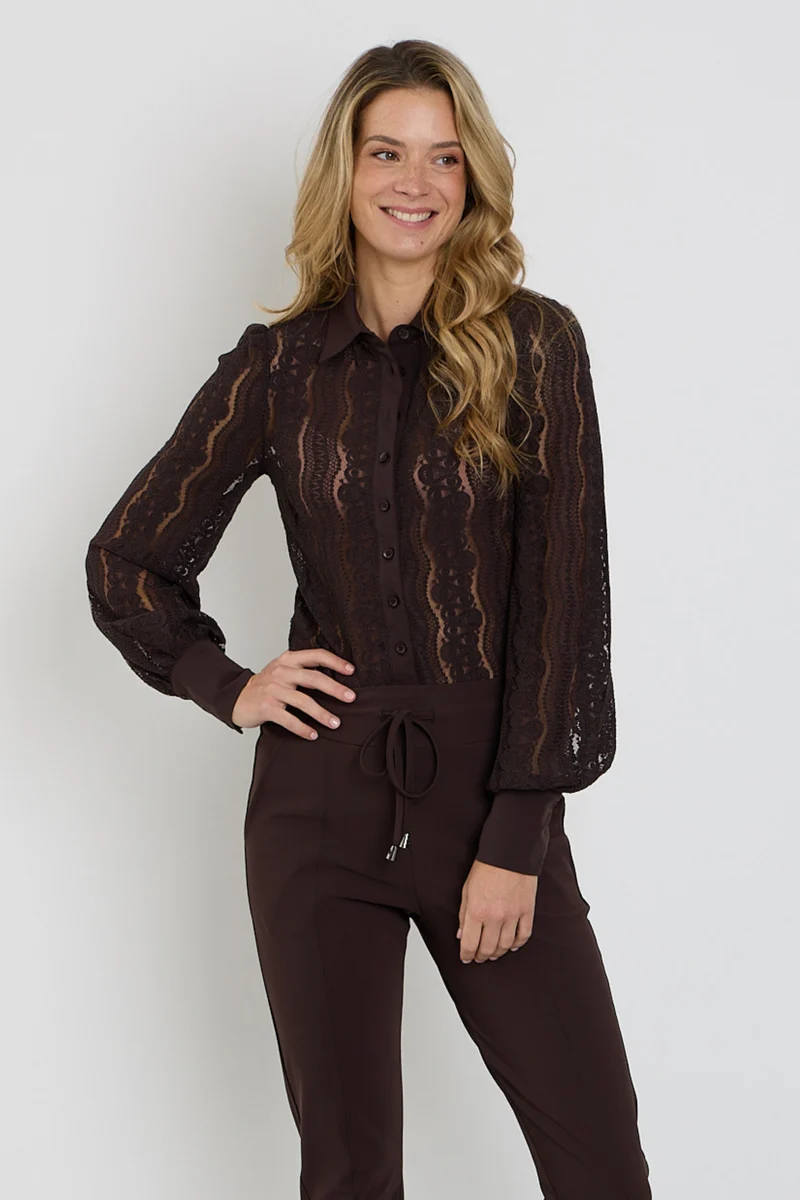 Travel Blouse Kant Espresso 202352