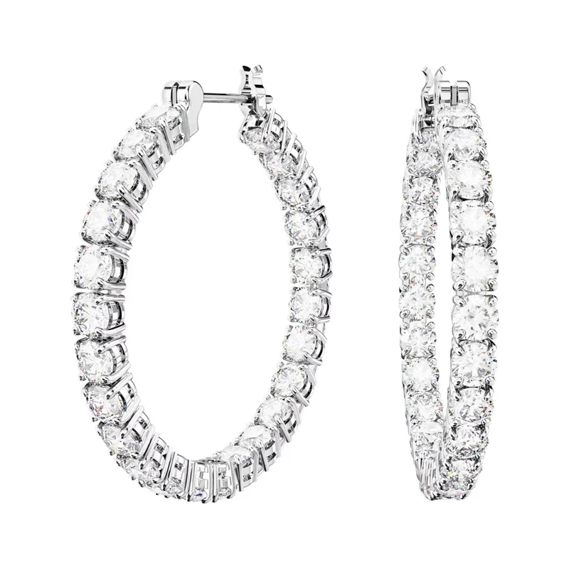 Swarovski Matrix Silver-coloured Earrings 5647715