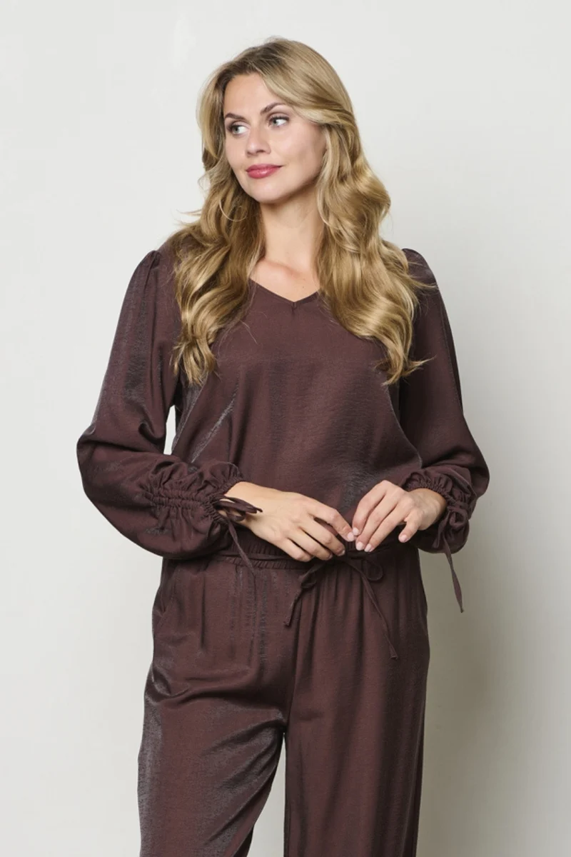 Blouse Marbelle Chocolate BL404
