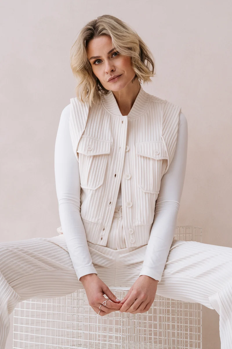 Gilet Pera Offwhite