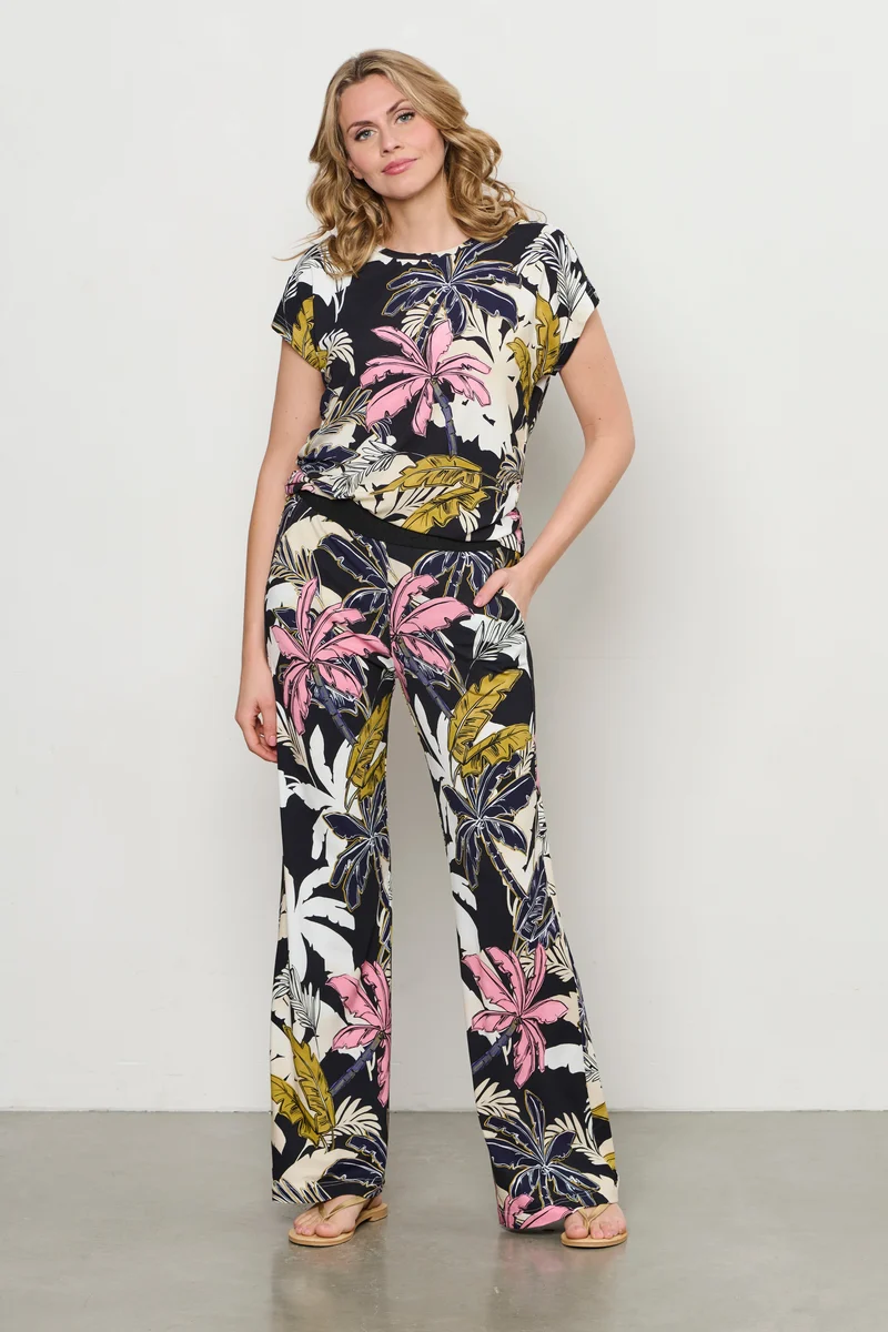 Broek Loa Palm Black Multi PA375