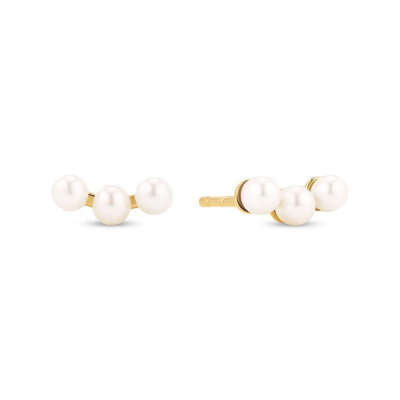 Sif Jakobs Gold Plated Perla Tre Earrings SJ-E2733-P-YG