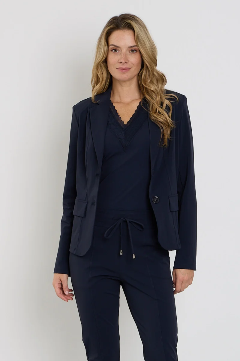 Bonded Travel Blazer Navy 202646