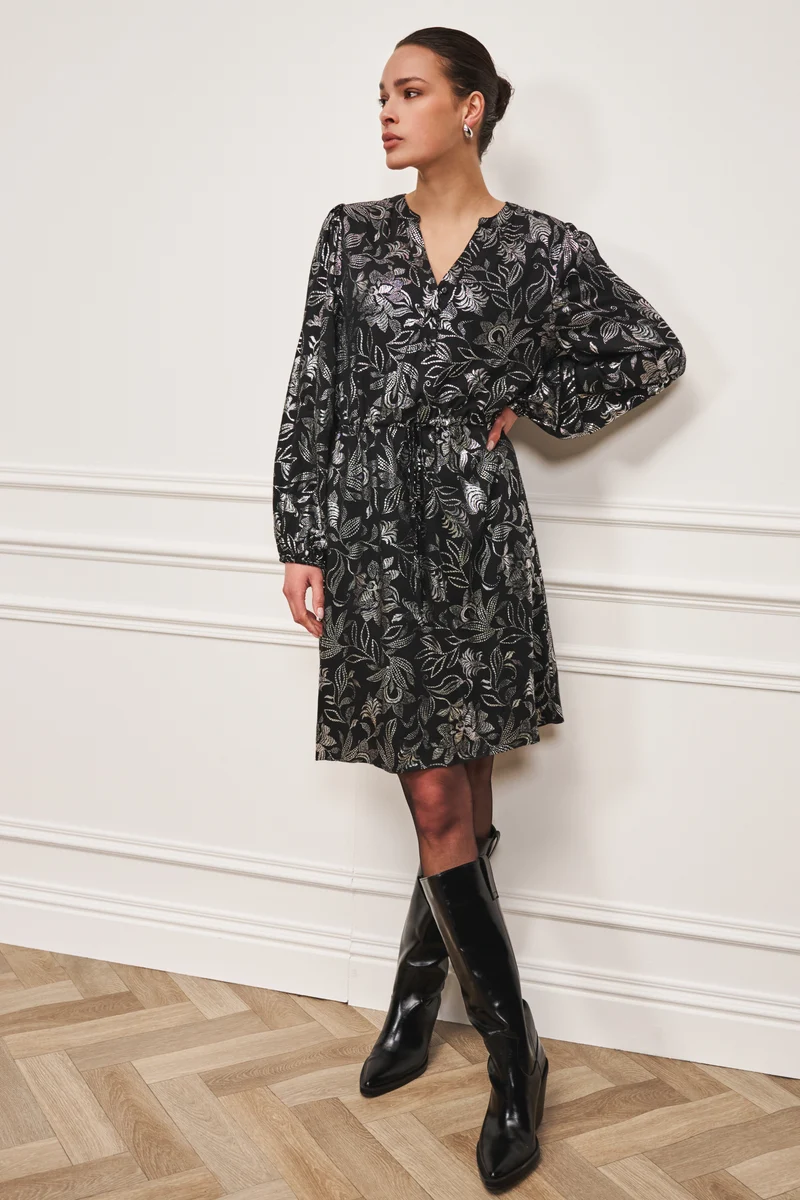 Jurk Flowers Print W25.10720