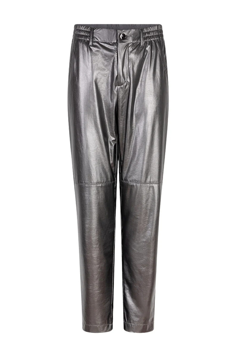 Broek Metallic PU Grey F25.11500