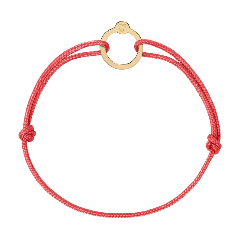 Recycled with Love - 14KT goud - koraal rood