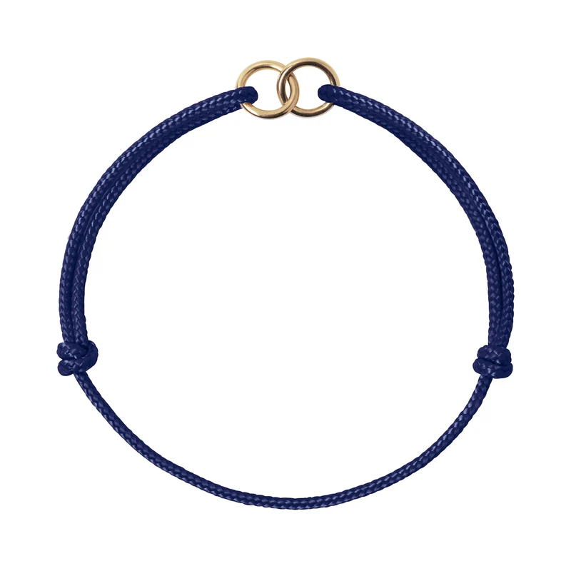 No Waste - 14KT goud - Navy
