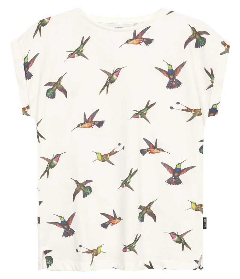 DEDICATED Visby hummingbirds t-shirt off white women