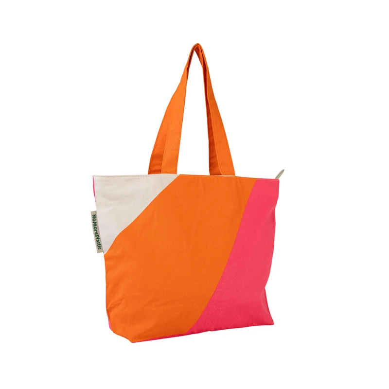 Shopper Magenta Orange - Duurzaam - Gemaakt van 100% biologisch katoen