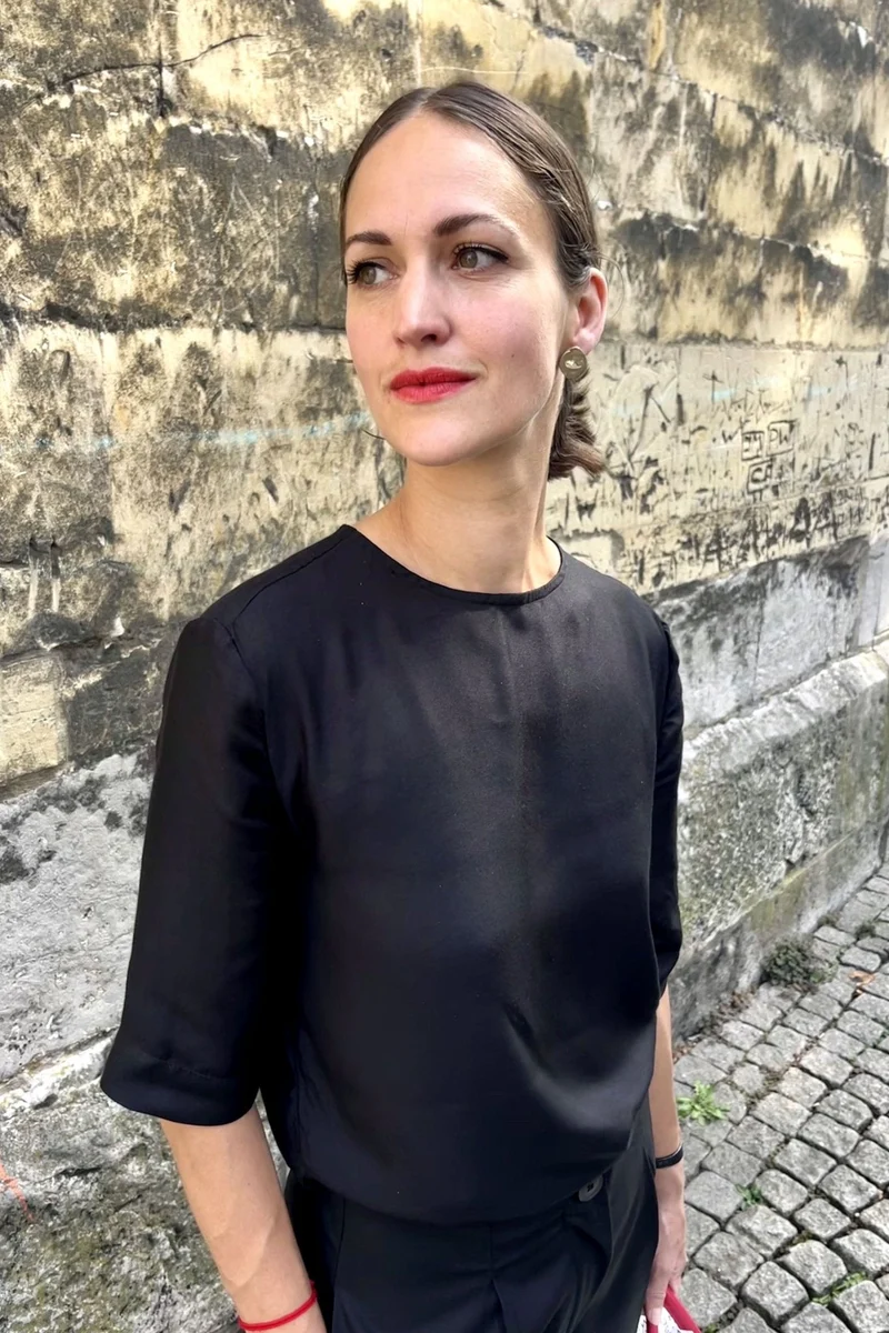 Palmyra blouse - black