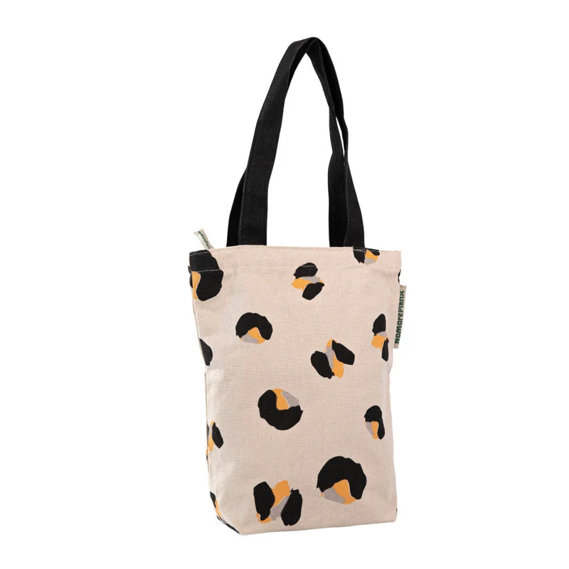 Tote Bag Panther Perfection - Duurzaam - met rits - Gemaakt van gerecycled bedlinnen