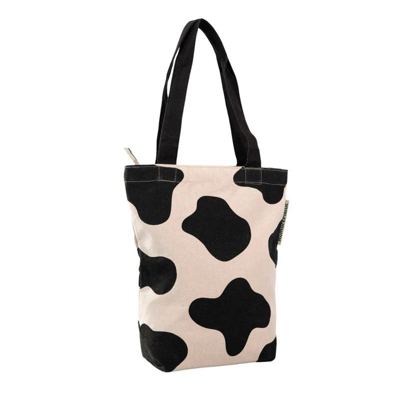 Tote Bag Moo Musthave - Duurzaam - met rits - Gemaakt van gerecycled bedlinnen
