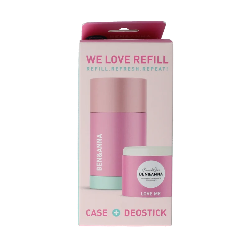 Ben & Anna Deostick love me case en refill 40 gram