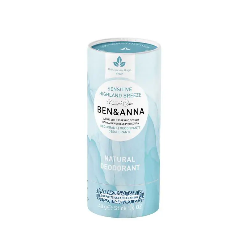 Ben & Anna Deodorant highland breeze sensitive papertube 40 gram