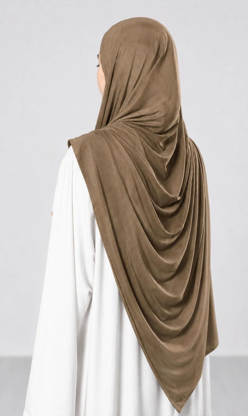 Premium Modal Cotton Scarf - Dark Taupe