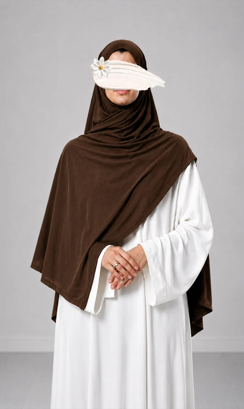 Premium Modal Cotton Scarf - Brown