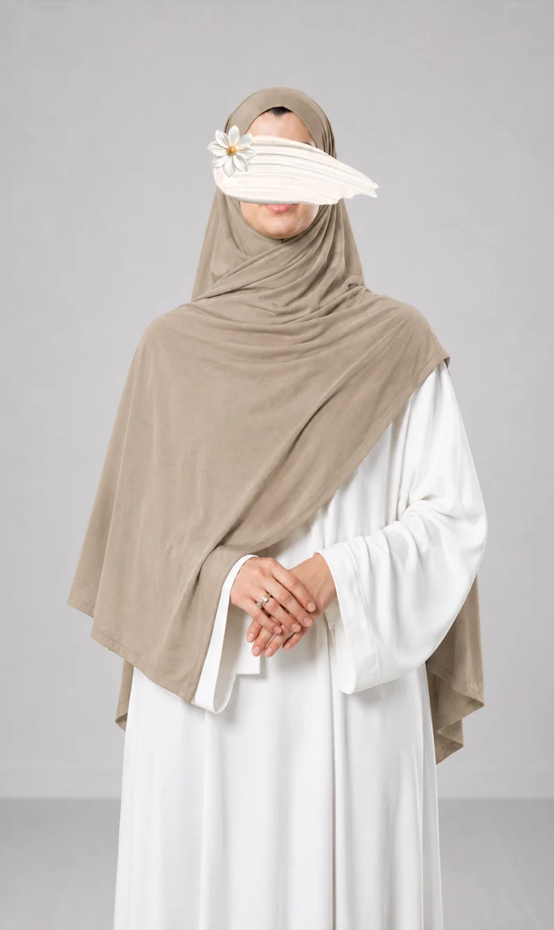 Premium Modal Cotton Scarf - Light Taupe