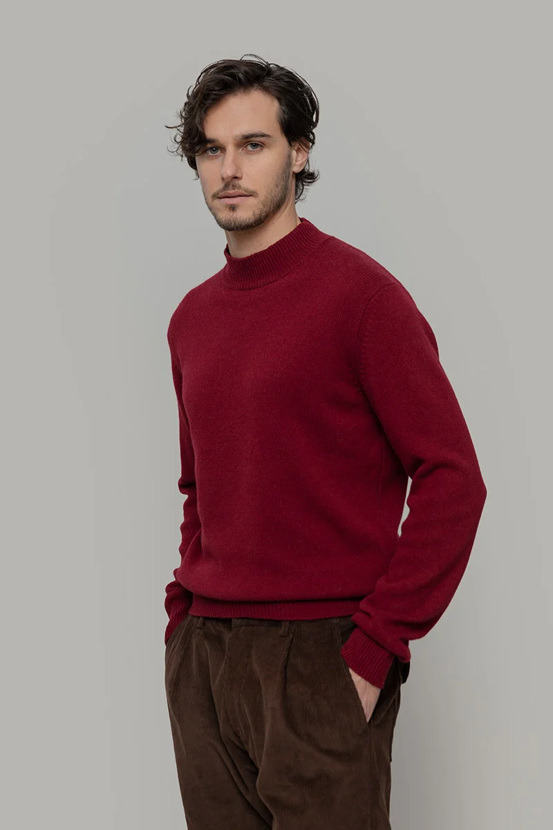 Maglia Collo Alto Uomo Cashmere Rigenerato Clemente