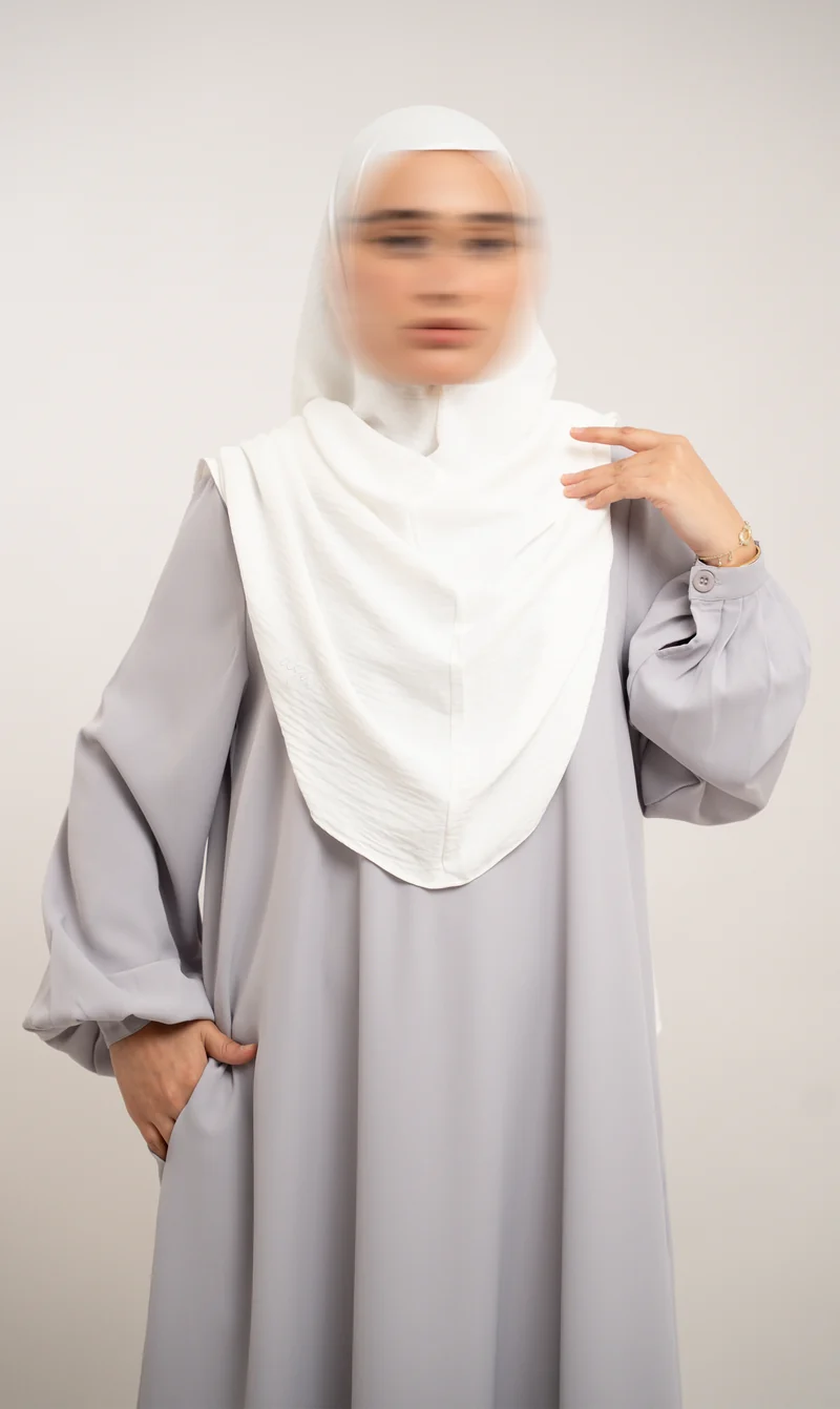 A-line Abaya TAYMA R - Smokey Sand