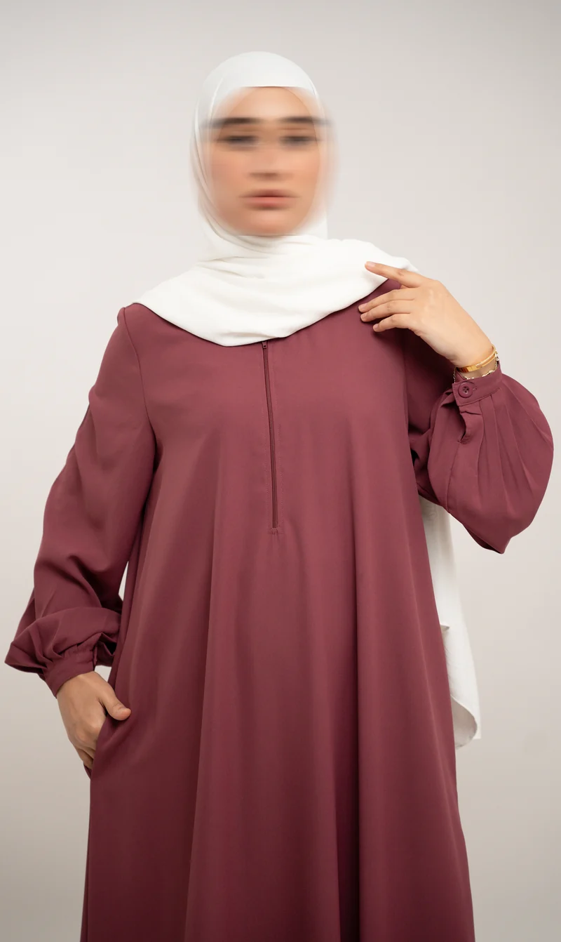 A-line Abaya TAYMA R - Peony