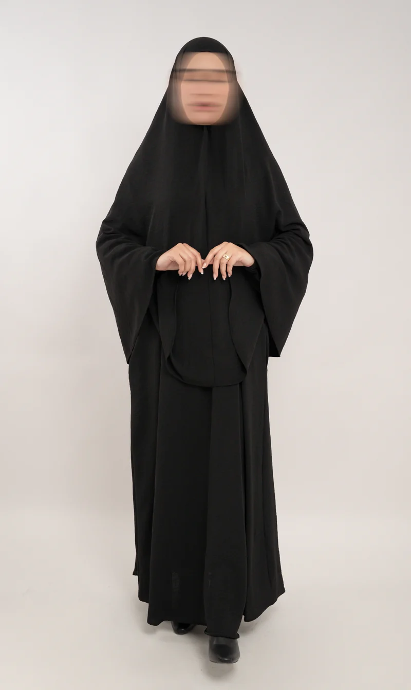 A-line Puff Jazz Abaya R - Black