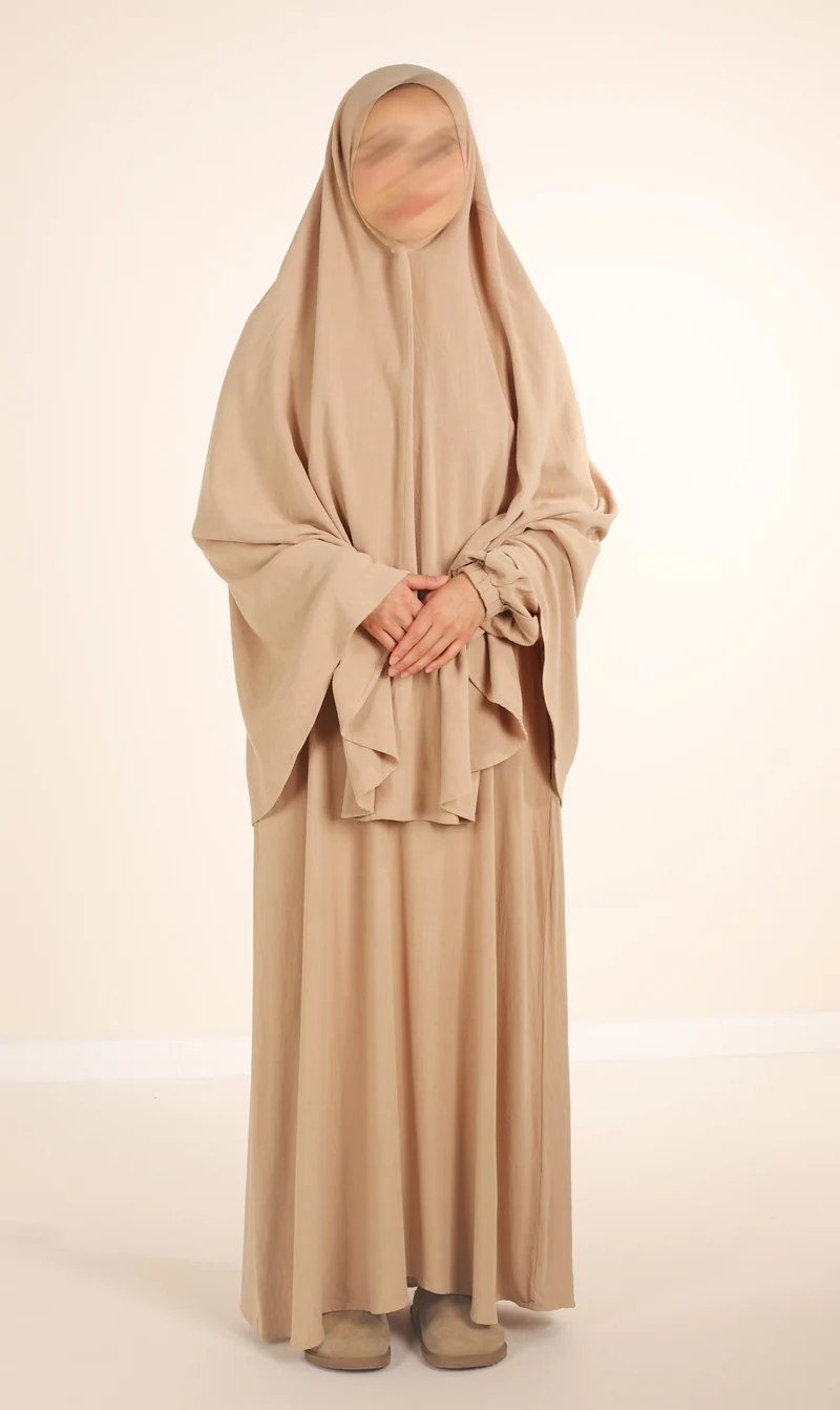 Hip Khimar Nila Linen - Taupe Desert