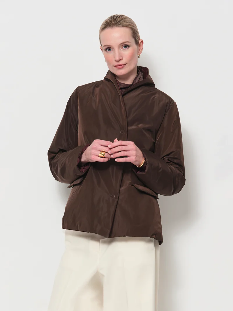 Raised Neck Reversible Jacket