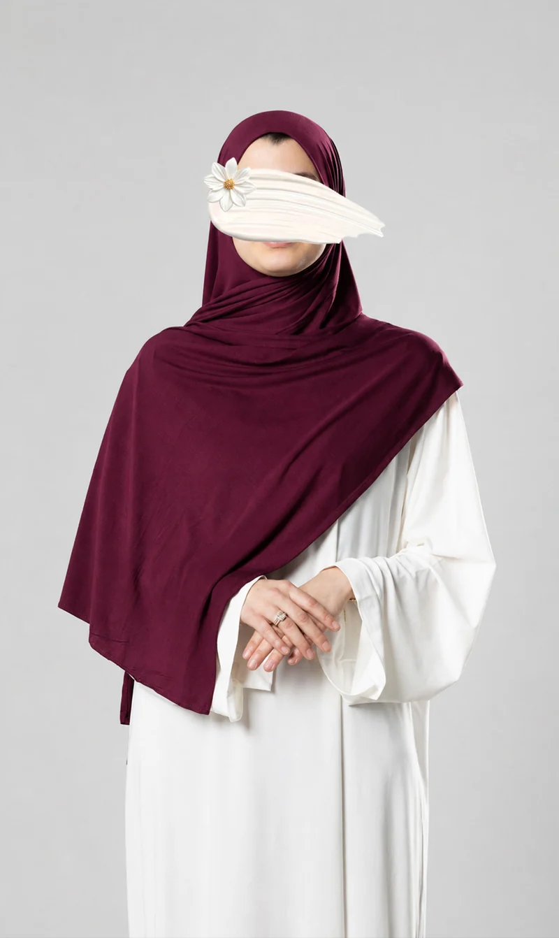 Premium Modal Cotton Scarf - Prune