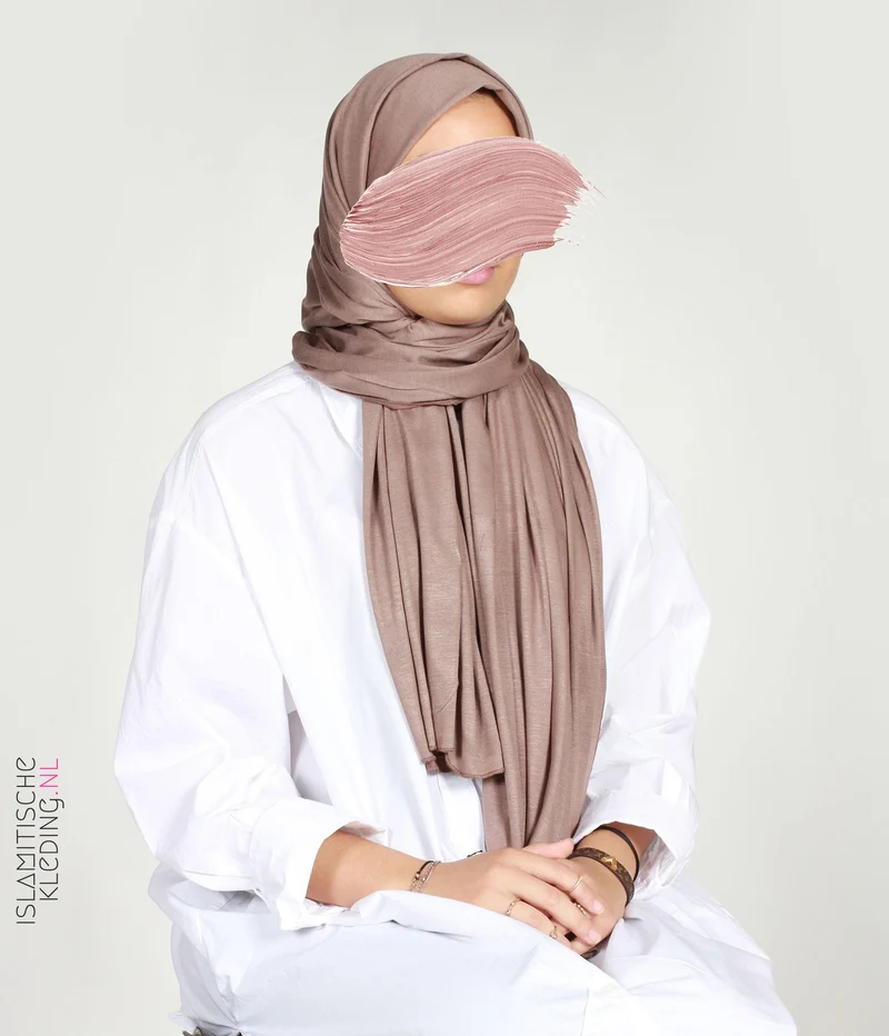 Maxi Jersey Scarf 80x200 Taupe