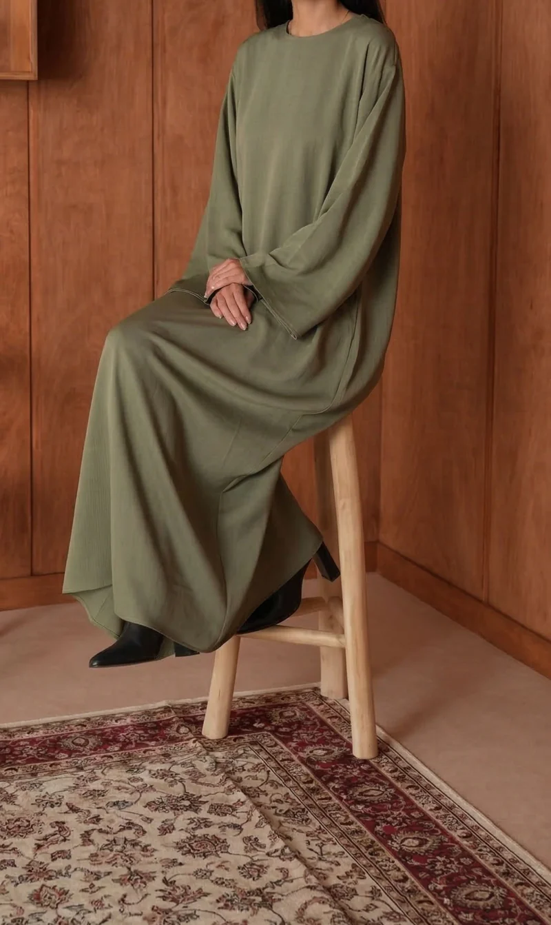 Kimono Abaya Amara - Soft Green