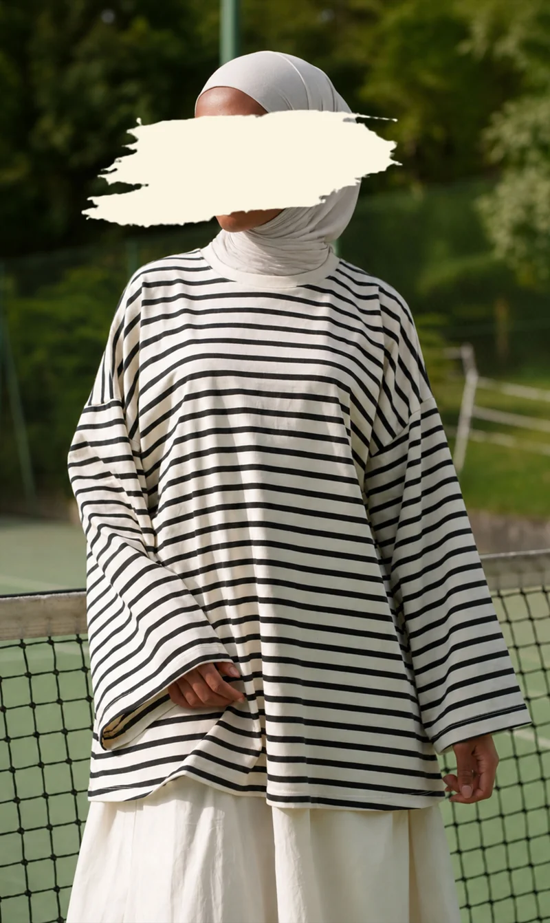 Striped Cotton Long-sleeve Shirt