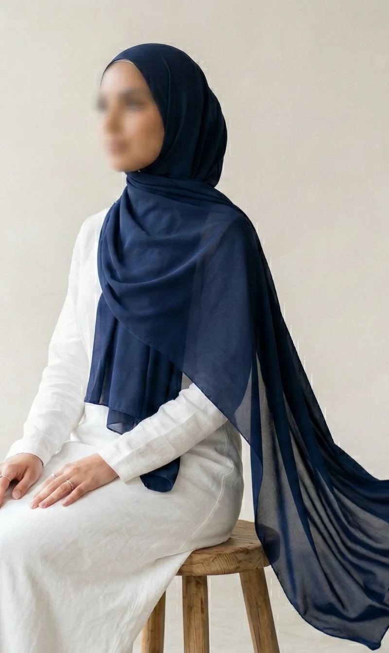 Scarf Larissa 70*200 - Navy