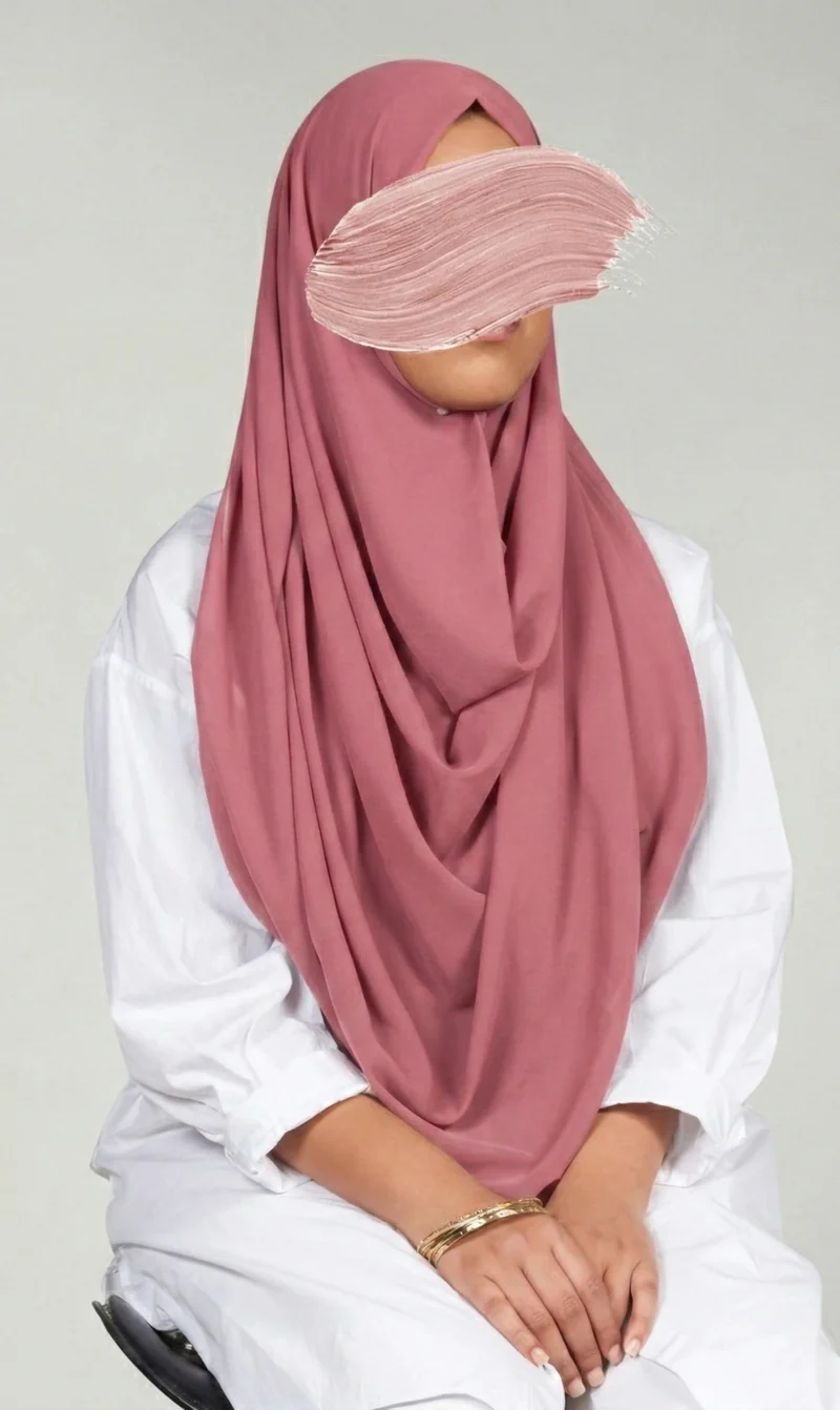 Chiffon G-Scarf - Rose