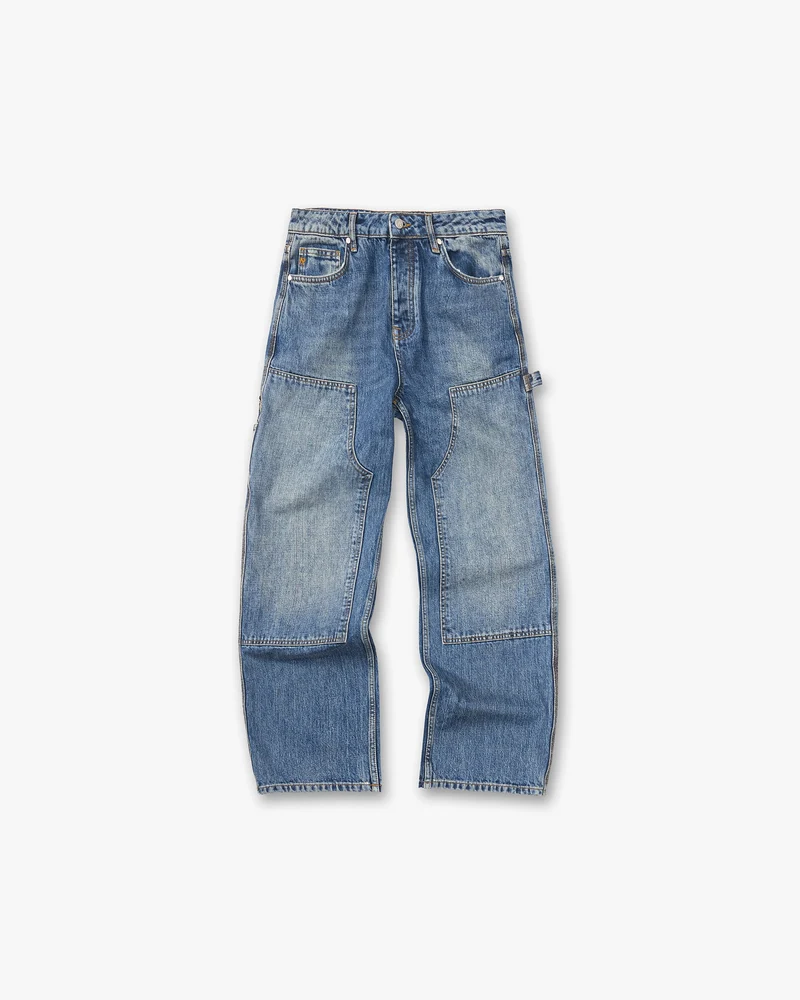 R2 Carpenter Panel Denim - Rinse Blue