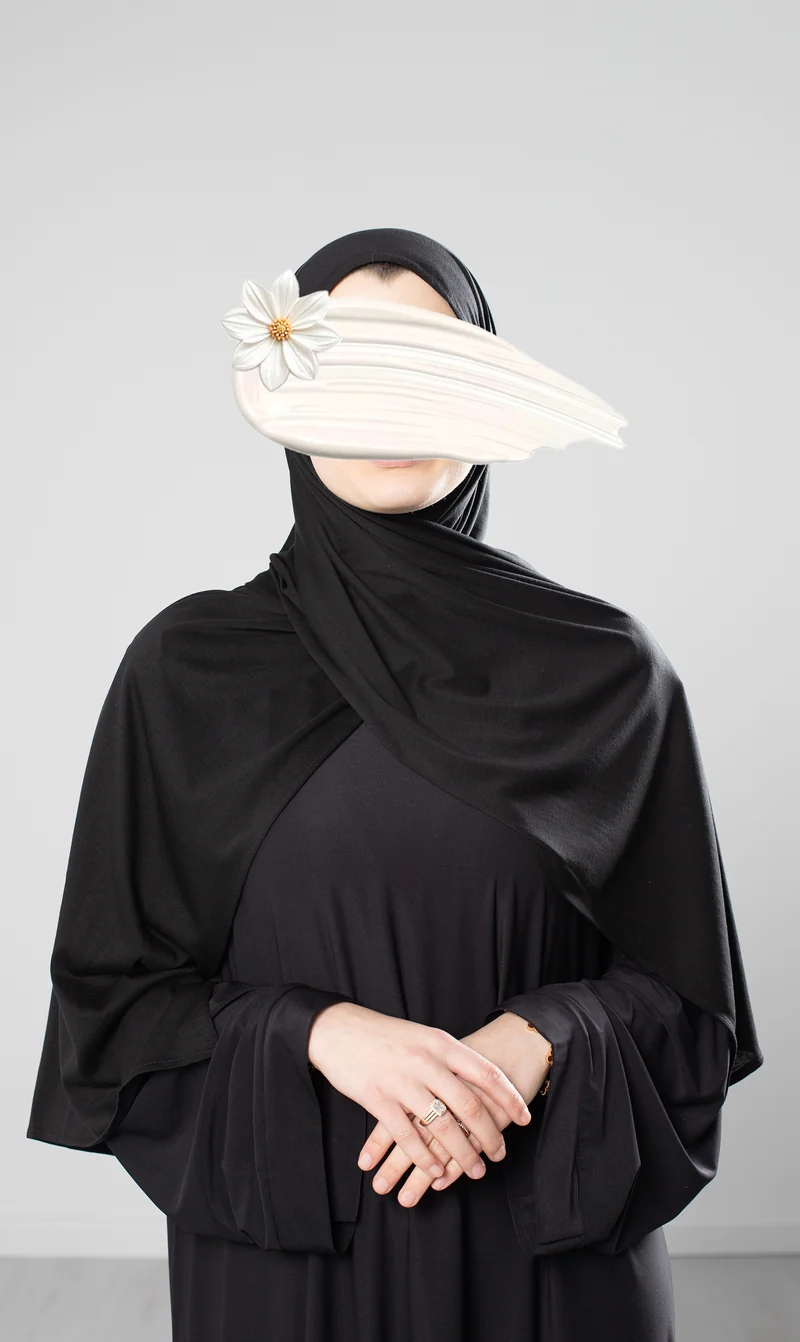 Scarf Tencel Cotton - Black