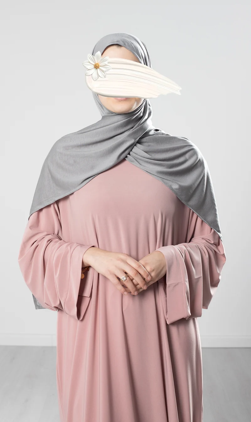 Scarf Tencel Cotton - Light Gray