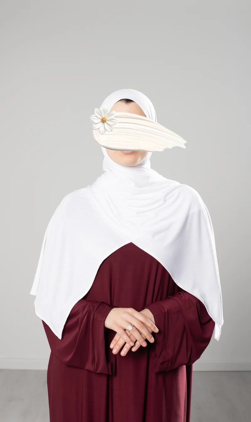 Premium Modal Cotton Scarf - White