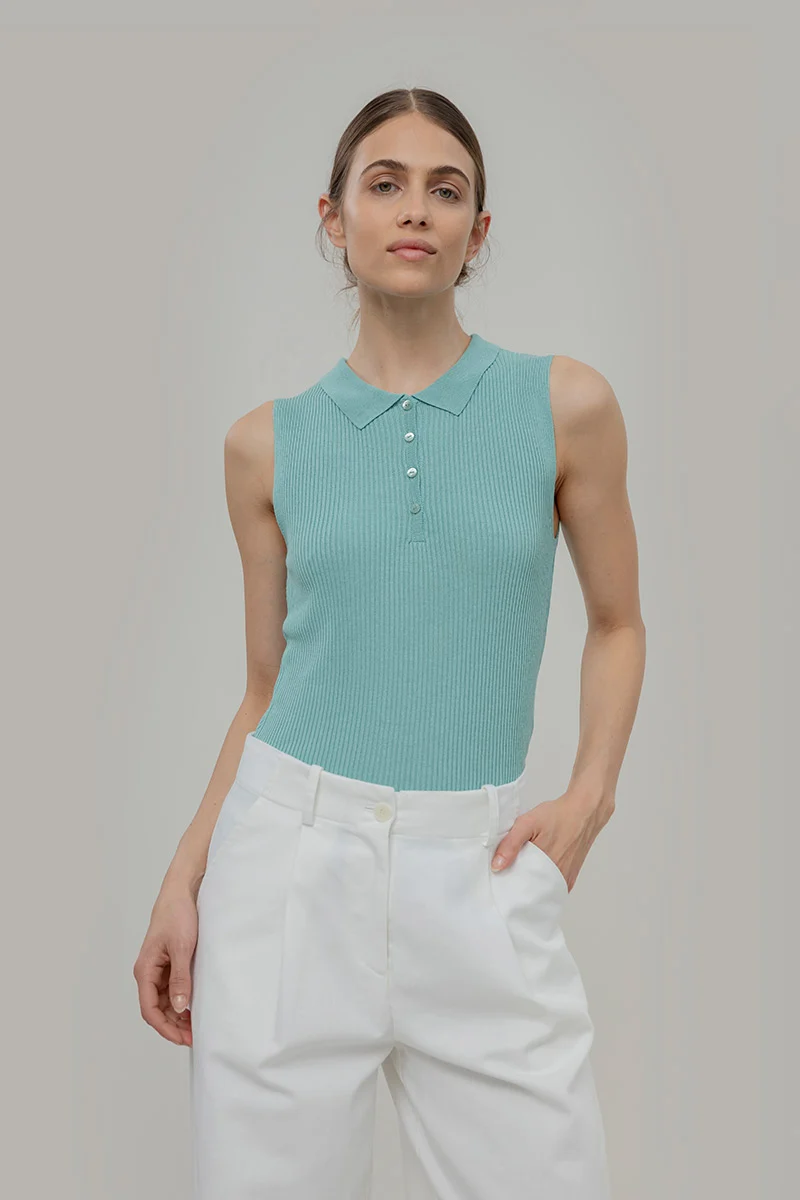 Polo Viscosa Blanca