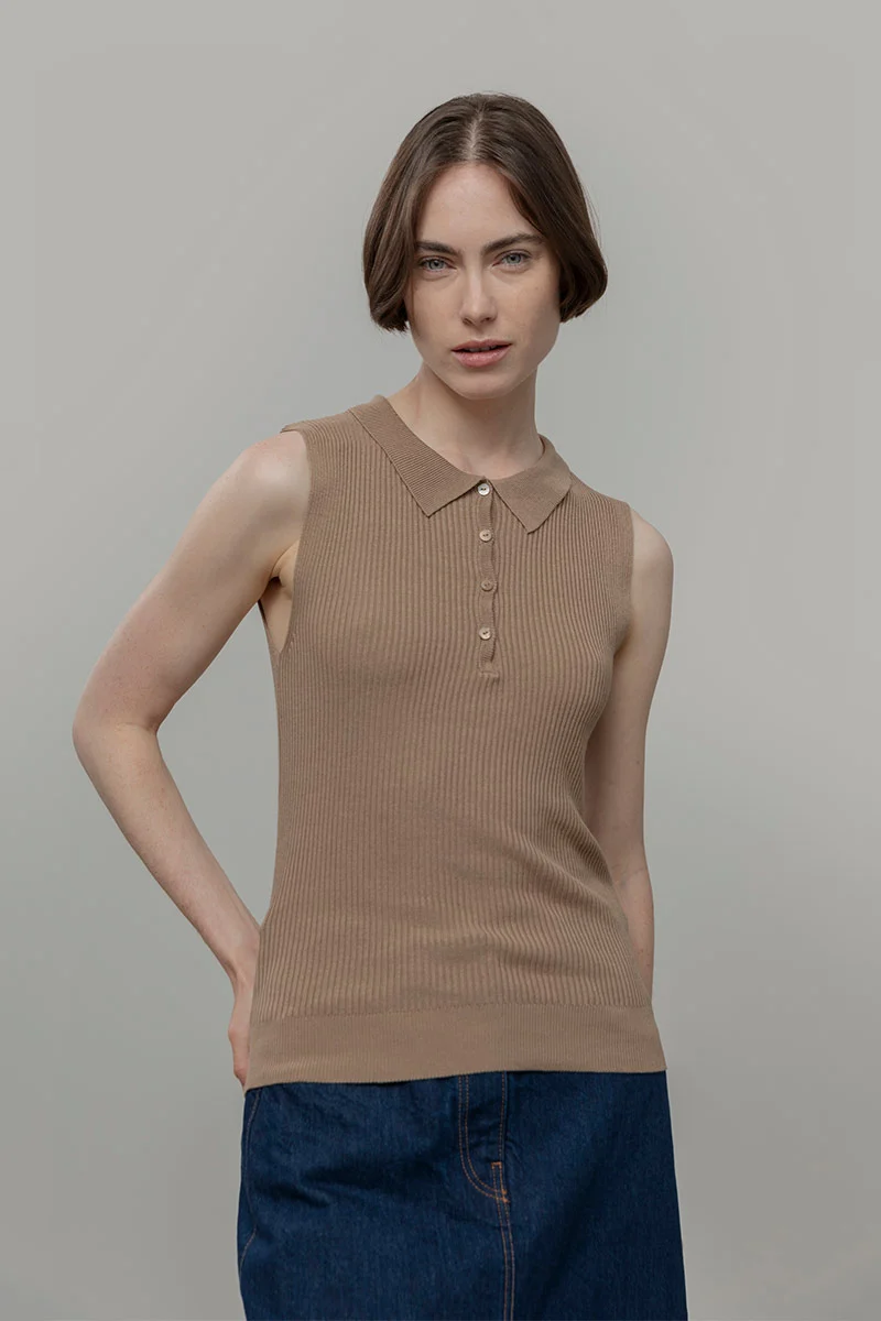 Polo Viscosa Blanca